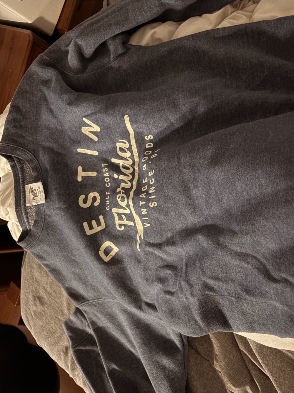 Florida Destination Graphic Crew Neck Sweatshirt - Navy
